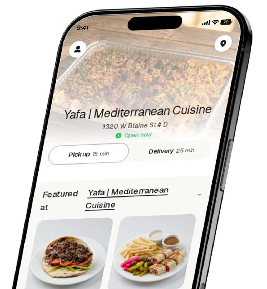 Yafa | Mediterranean Cuisine app preview